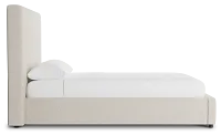 Grayton Suave Beige 54" Upholstered Platform Bed