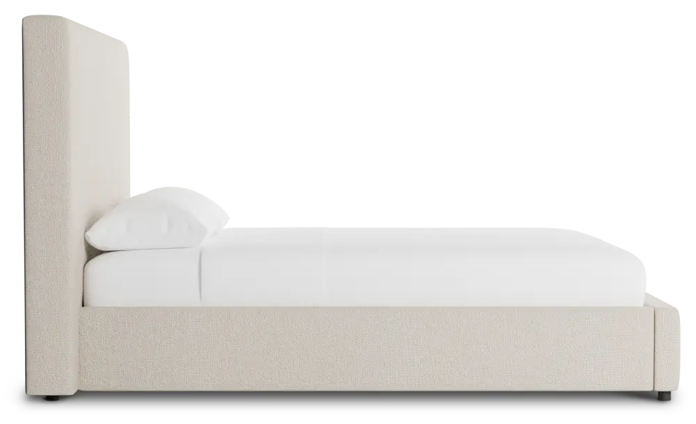 Grayton Suave Beige 54" Upholstered Platform Bed Grayton Suave Beige 54" Upholstered Platform Bed