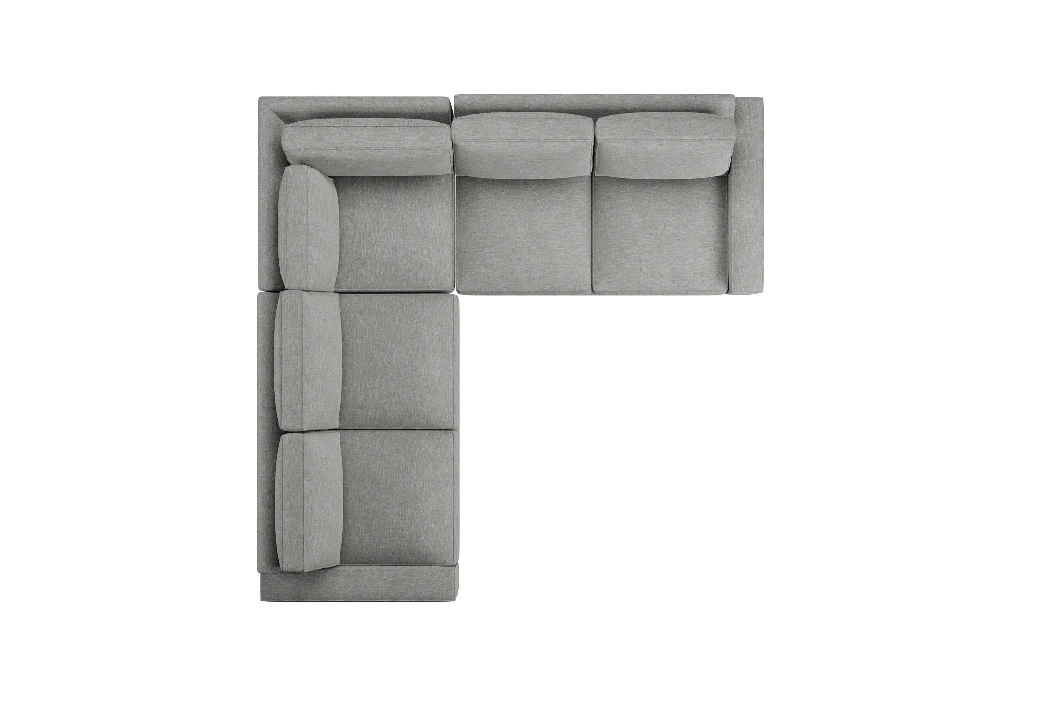 Edgewater Victory Gray Small Two-arm Sectional