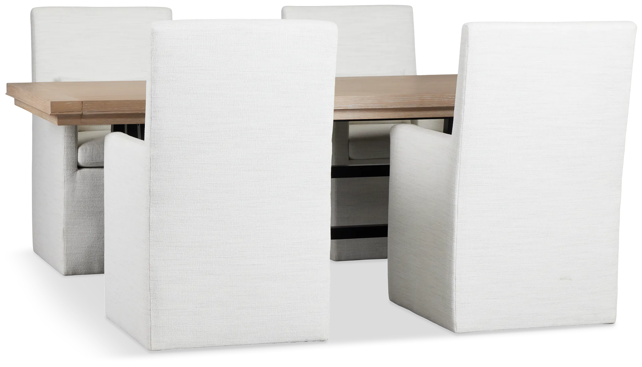 Southlake Two-tone Rectangular Table & 4 Upholstered Chairs