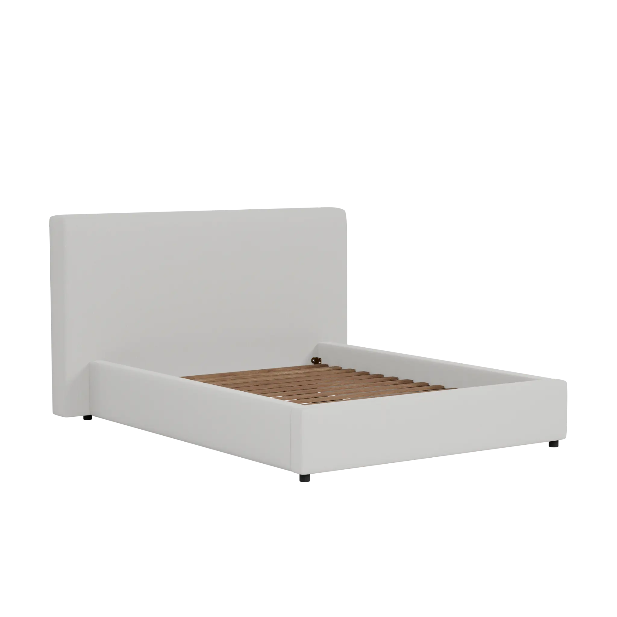 Grayton Delray Pewter 44" Upholstered Platform Bed Grayton Delray Pewter 44" Upholstered Platform Bed