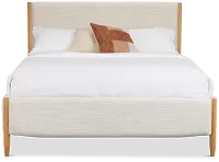 Stockton White Uph Panel Bed