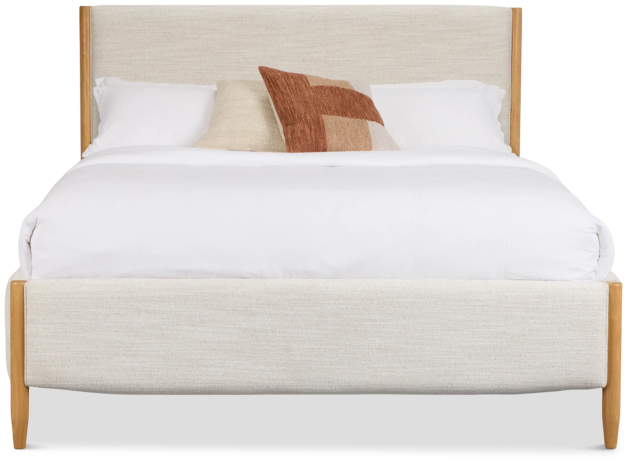 Stockton White Uph Panel Bed