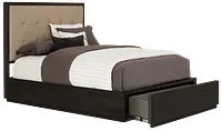Madden Dark Tone Platform Storage Bed