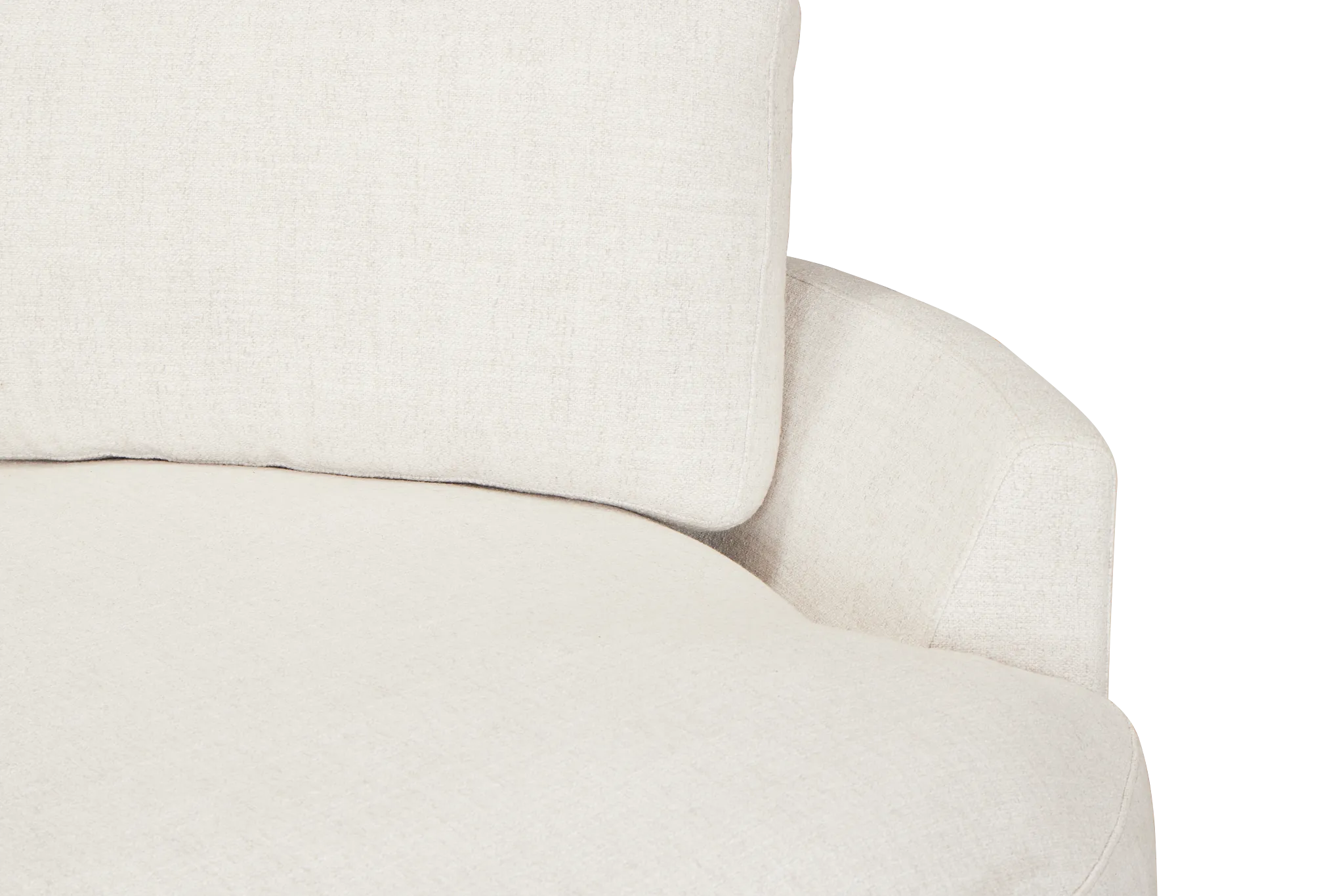 Maeve Light Beige Fabric Dual Cuddler Sectional