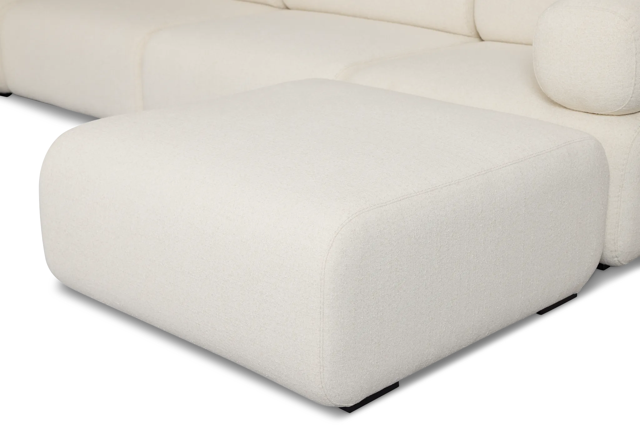 Celeste Light Beige Fabric 7-piece Chaise Sectional