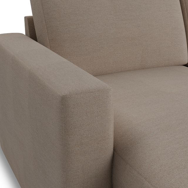 Citymod Beige Fabric Small Left Chaise Sectional