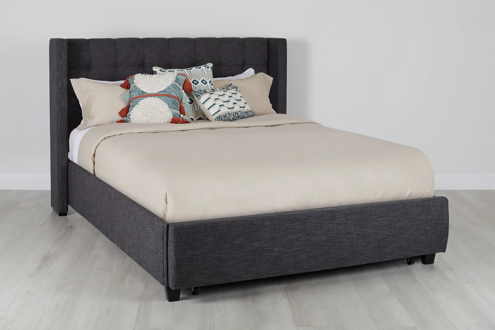 Chatham Dark Gray Low Platform Storage Bed Chatham Dark Gray Low Platform Storage Bed