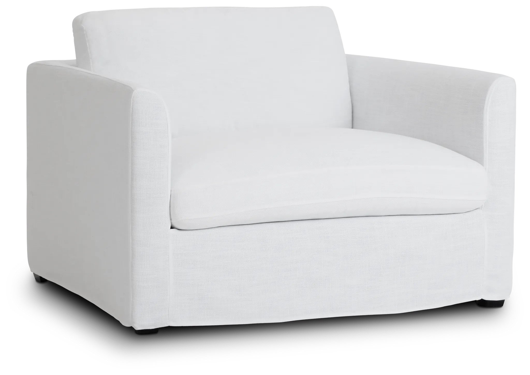 Willow White Fabric Chair
