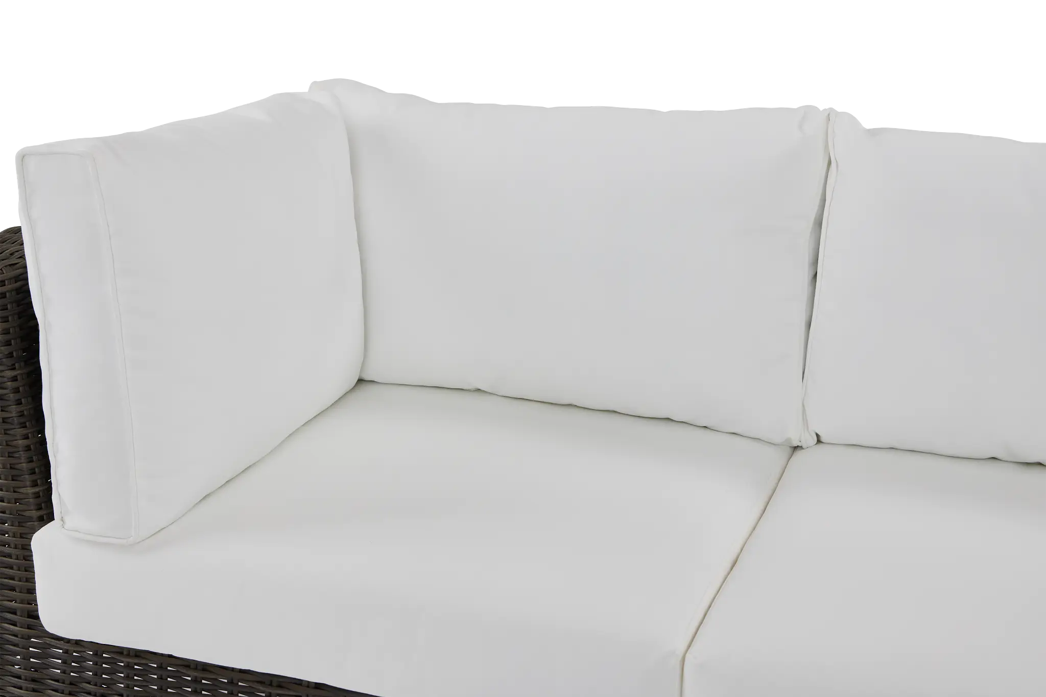 Tulum White Woven Two-arm Sectional Tulum White Woven Two-arm Sectional