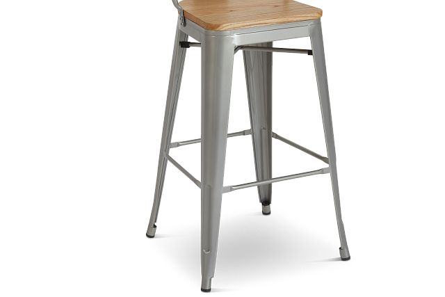 Huntley Light Tone 30" Wood Barstool