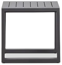 Linear2 Dark Gray Aluminum End Table