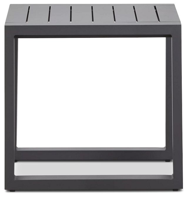 Linear2 Dark Gray Aluminum End Table