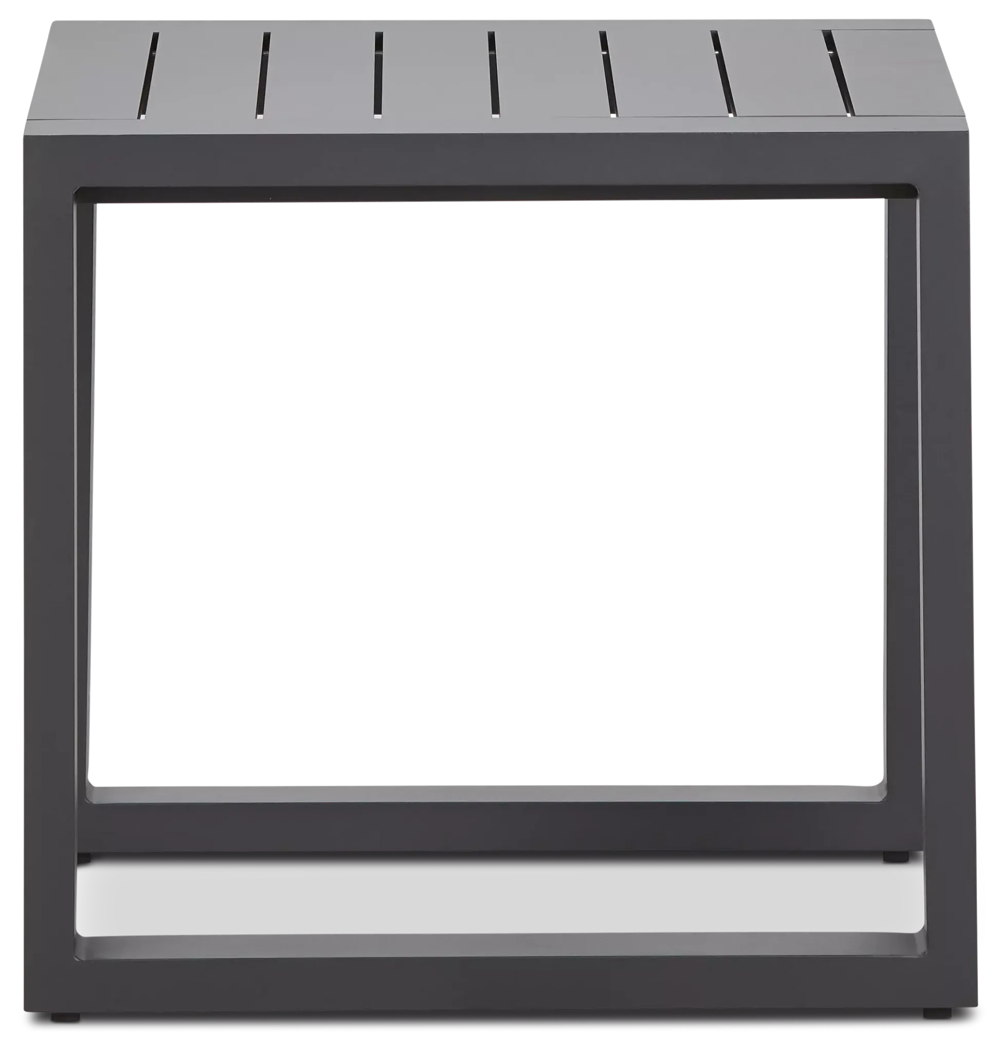 Linear2 Dark Gray Aluminum End Table