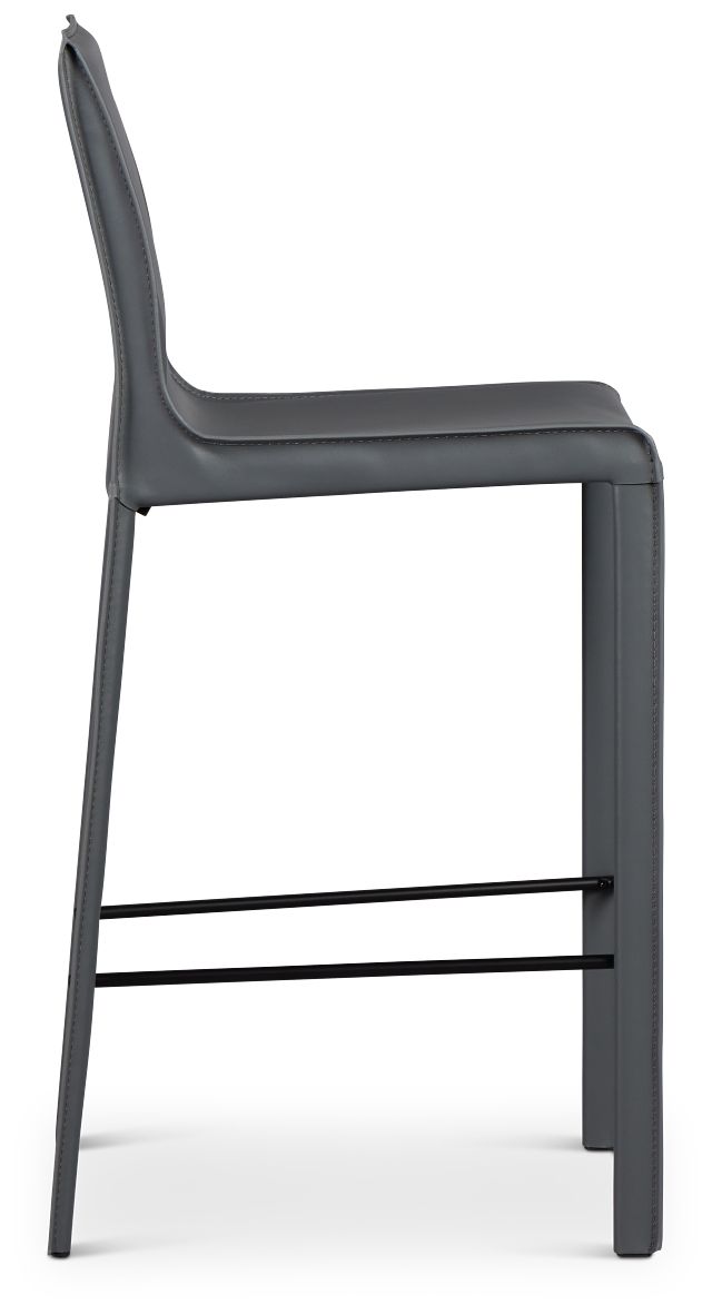Lugo Gray 27" Upholstered Barstool