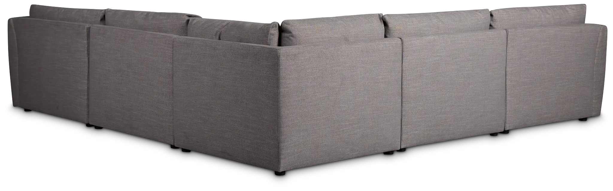 Serena Gray Fabric 5-piece Modular Sectional Serena Gray Fabric 5-piece Modular Sectional
