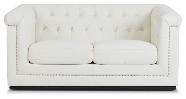 Blair White Micro Loveseat