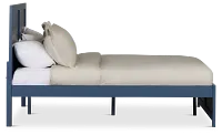 Charleston Dark Blue Panel Bed