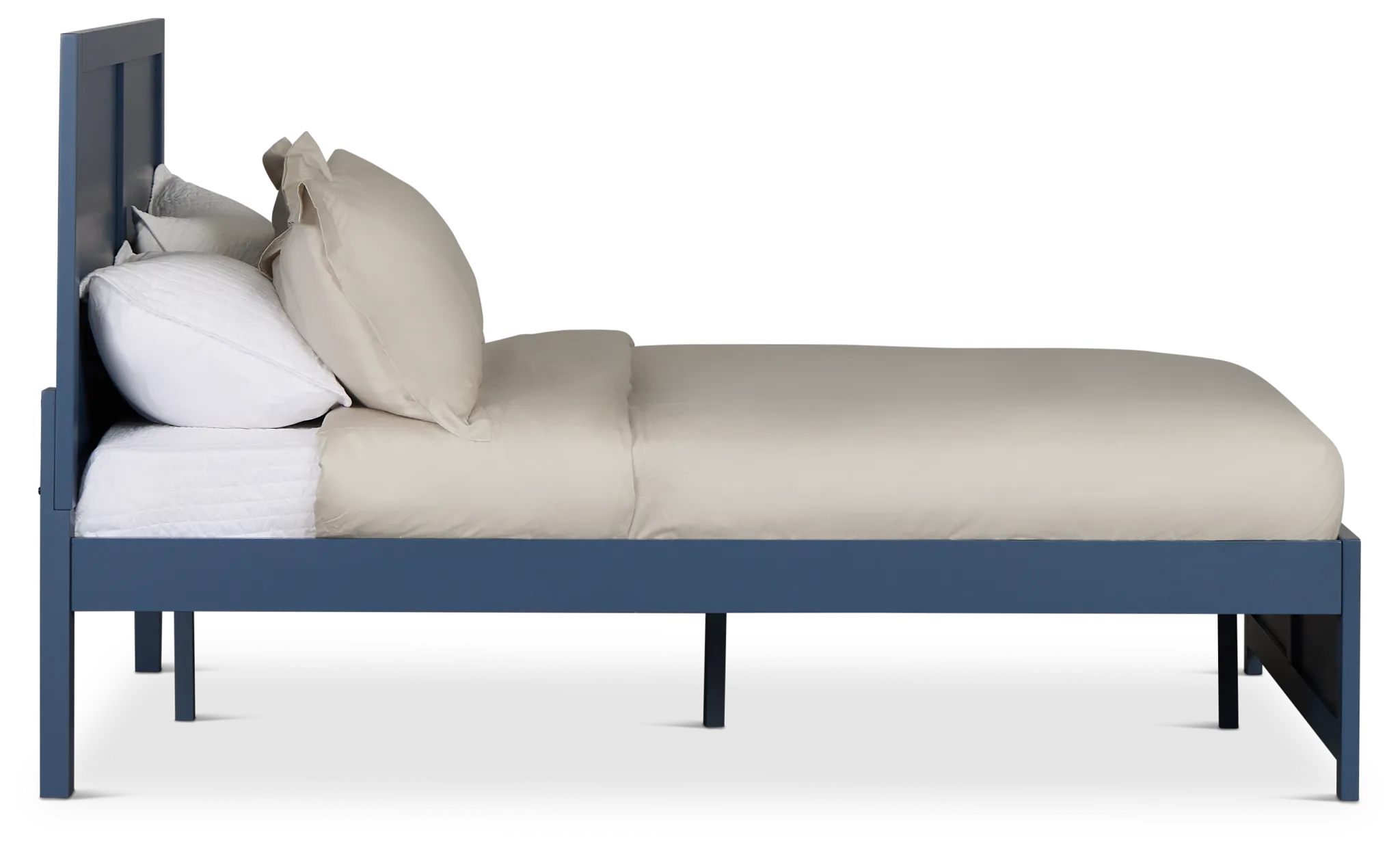 Charleston Dark Blue Panel Bed