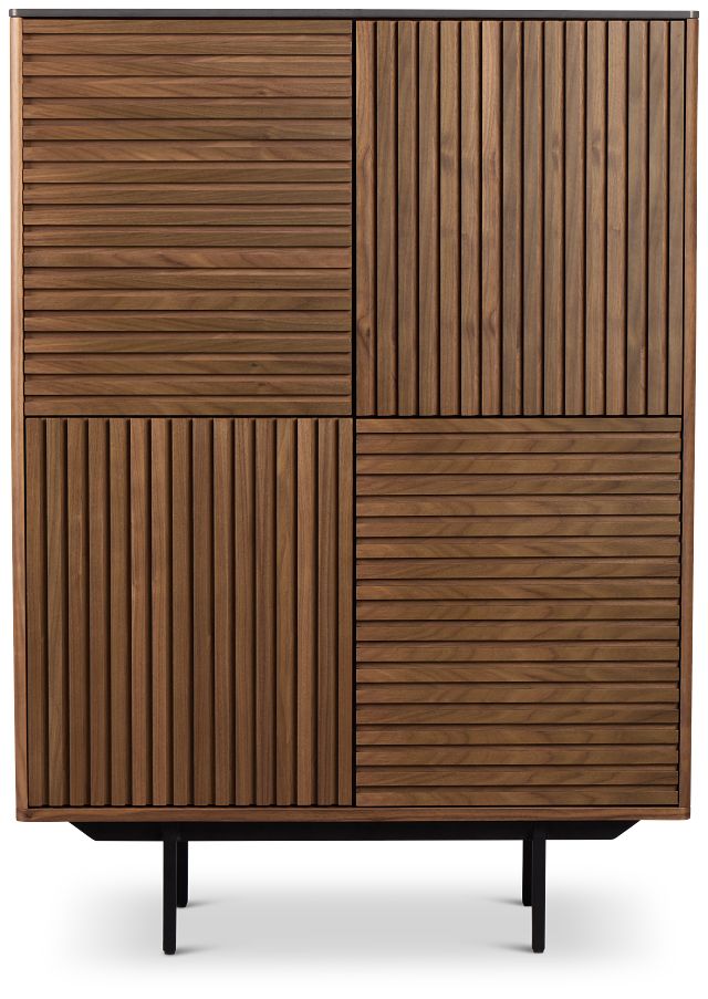 Wayne Mid Tone High Curio Cabinet