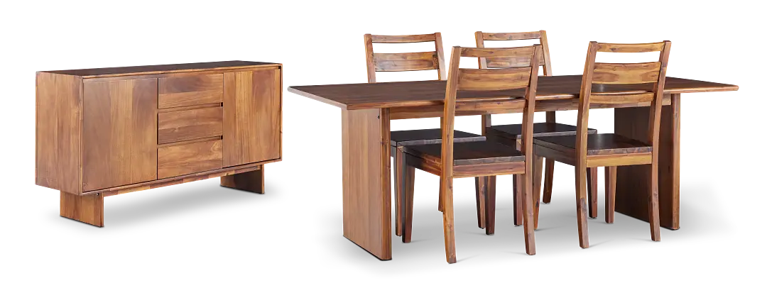 Bowery Dark Tone Dining Room Bowery Dark Tone Dining Room