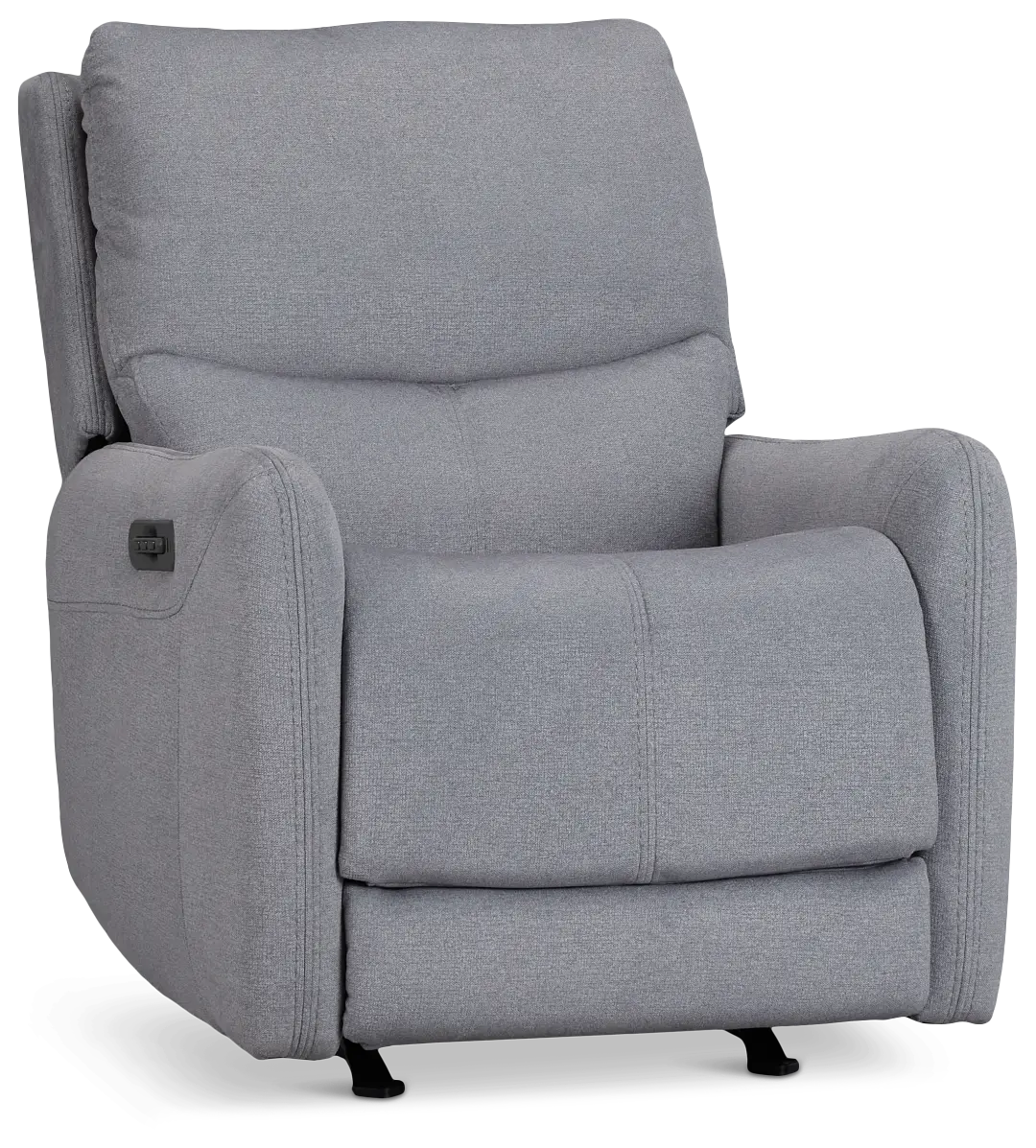 Jonas Gray Fabric Power Recliner With Heat And Massage Jonas Gray Fabric Power Recliner With Heat And Massage