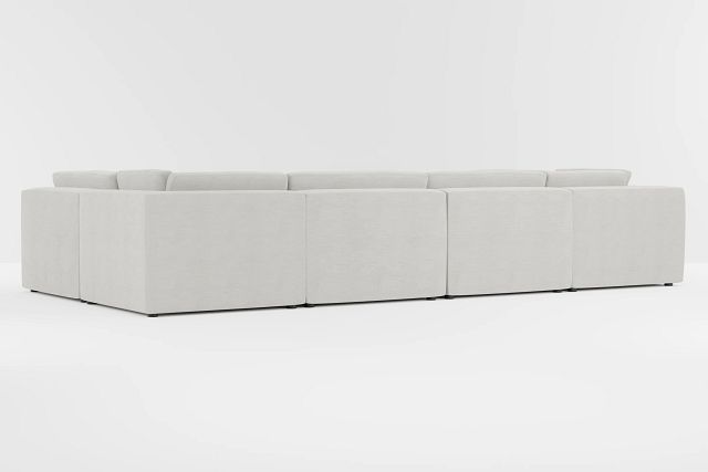 Destin Maguire Ivory Fabric 8-piece Pit Sectional