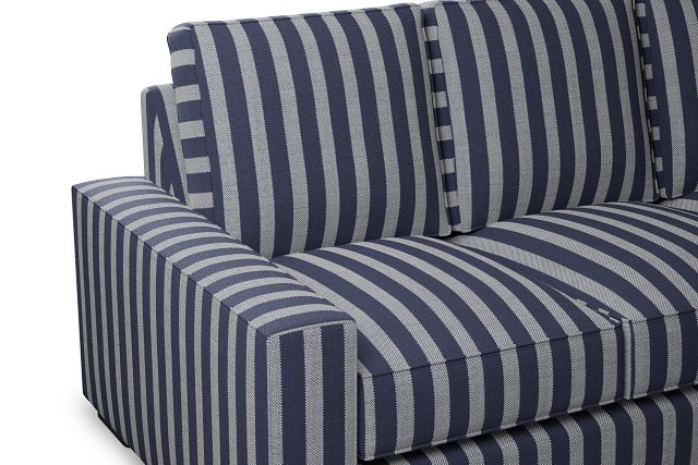Edgewater Sea Lane Navy 84" Sofa W/ 3 Cushions