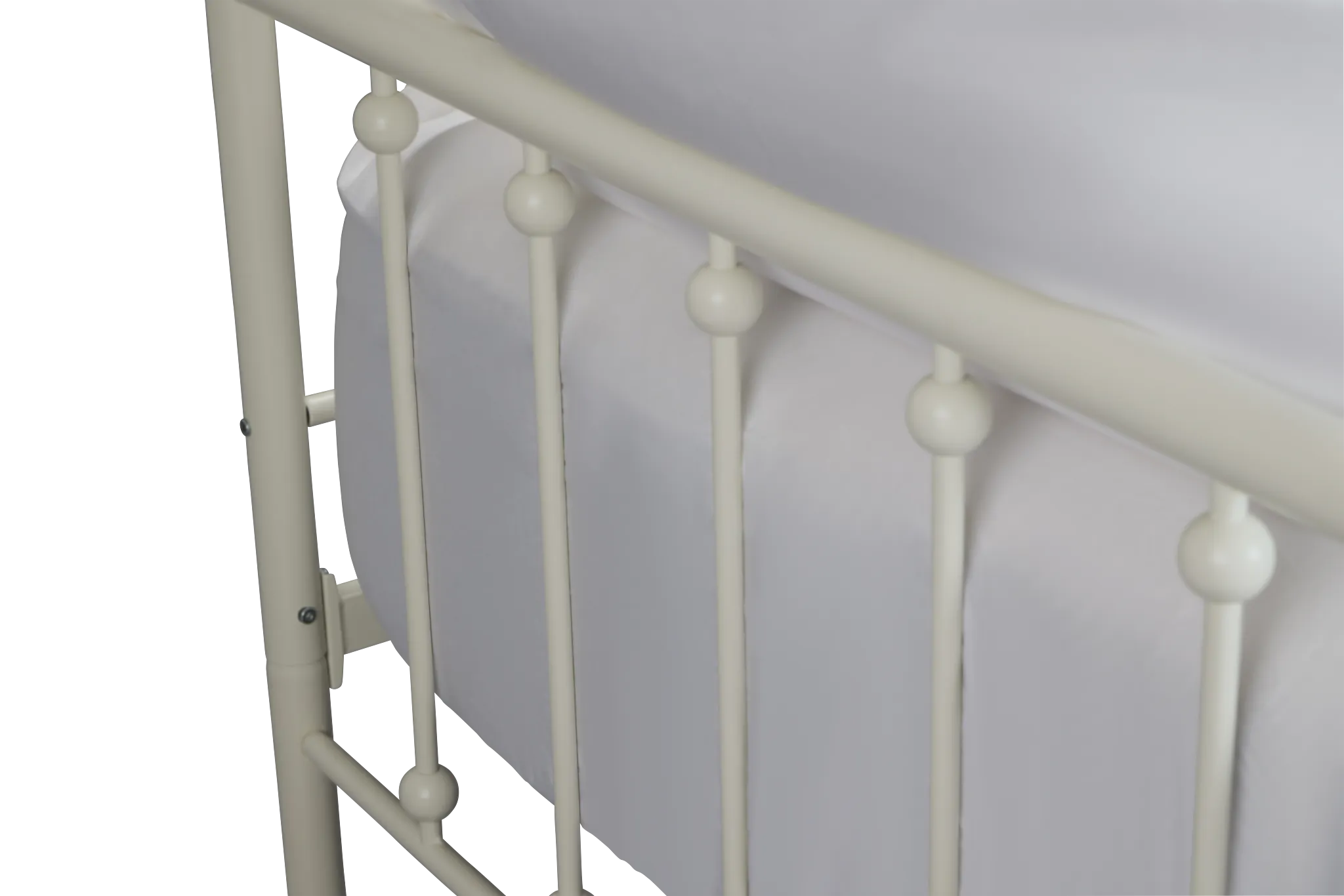 Rory White Metal Trundle Daybed