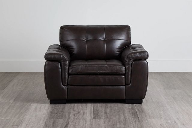 Braden Dark Brown Leather Chair