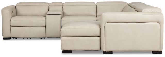 Melody Light Gray Storage Small Dual Power Right Chaise Sectional
