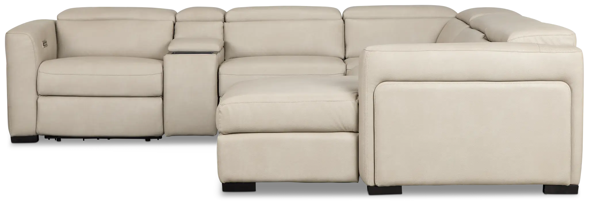 Melody Light Gray Storage Small Dual Power Right Chaise Sectional Melody Light Gray Storage Small Dual Power Right Chaise Sectional