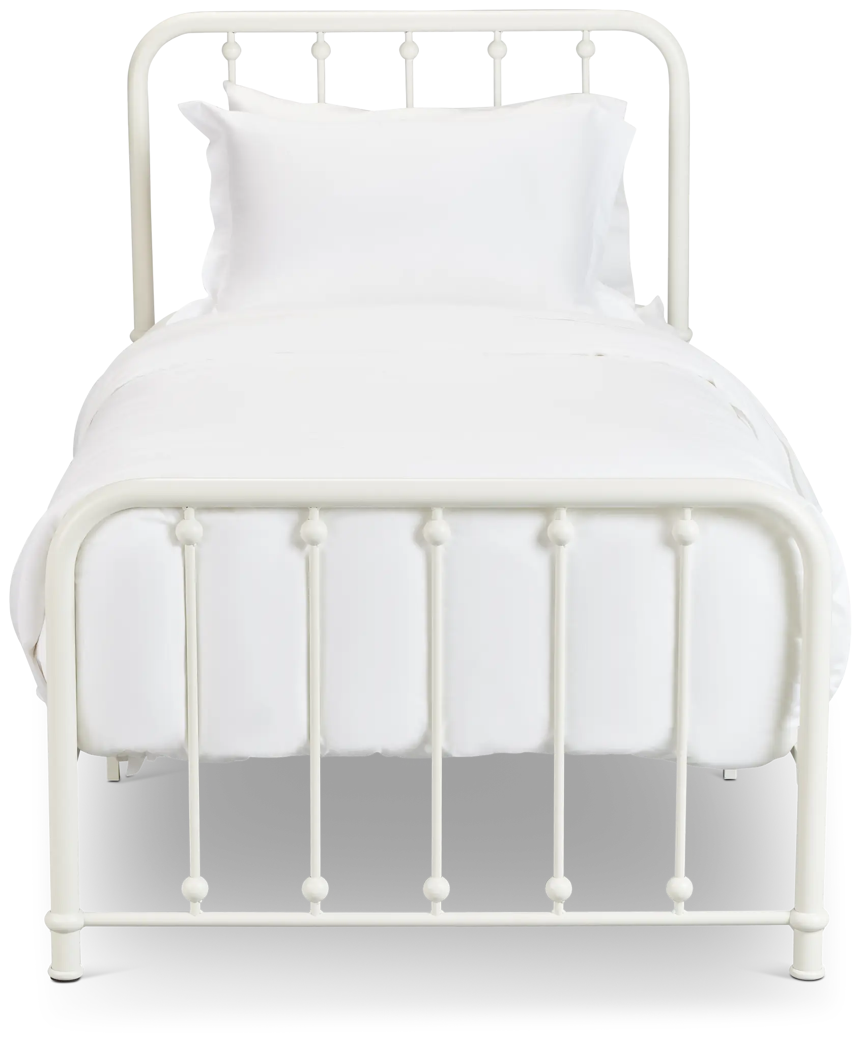 Rory White Metal Panel Bed Rory White Metal Panel Bed
