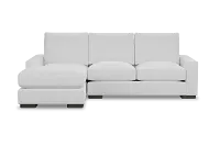 Edgewater Peyton White Left Chaise Sectional