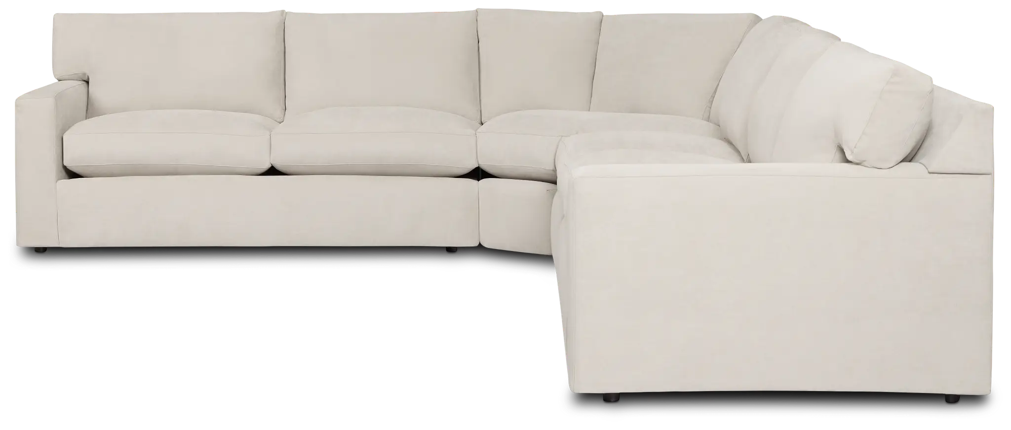 Hudson Gray Fabric Medium 2-arm Wedge Sectional Hudson Gray Fabric Medium 2-arm Wedge Sectional