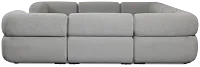 Celeste Light Gray Fabric 8-piece Modular Sectional