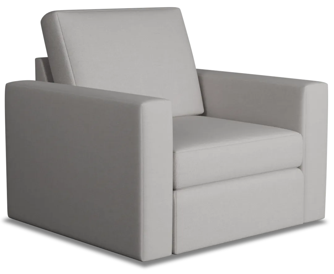 Citymod Light Gray Fabric Swivel Chair