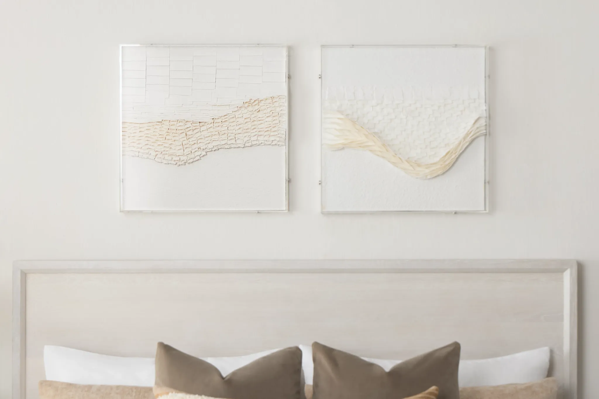 Asher Beige Shadow Box Framed Wall Art