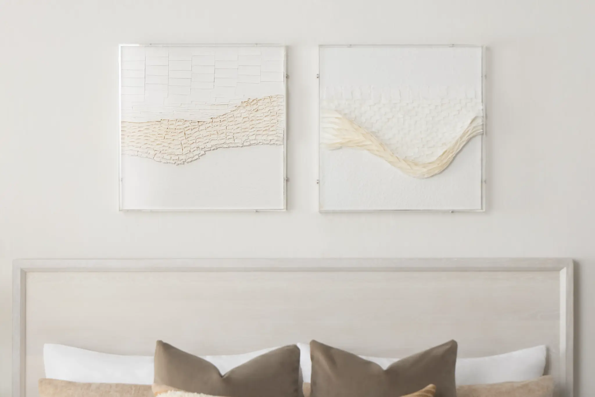 Asher Beige Shadow Box Framed Wall Art Asher Beige Shadow Box Framed Wall Art