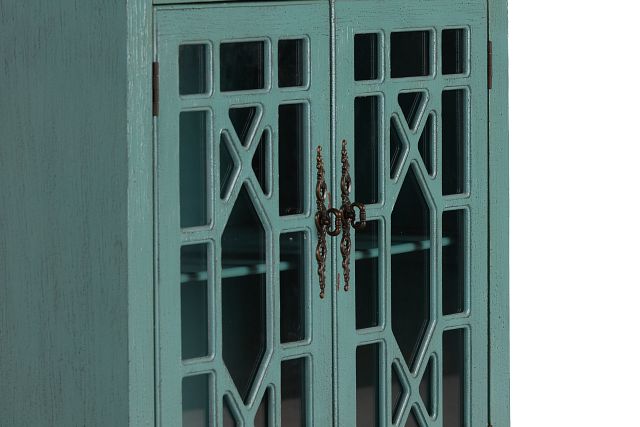 Alexis Teal Two-door Cabinet