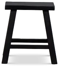Demir Black Accent Stool