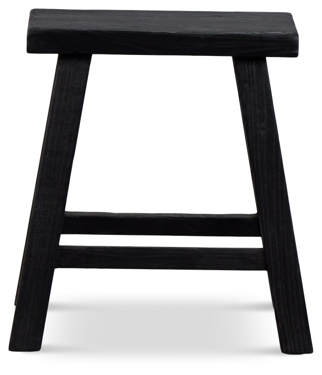 Demir Black Accent Stool