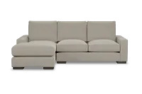 Edgewater Peyton Beige Left Chaise Sectional