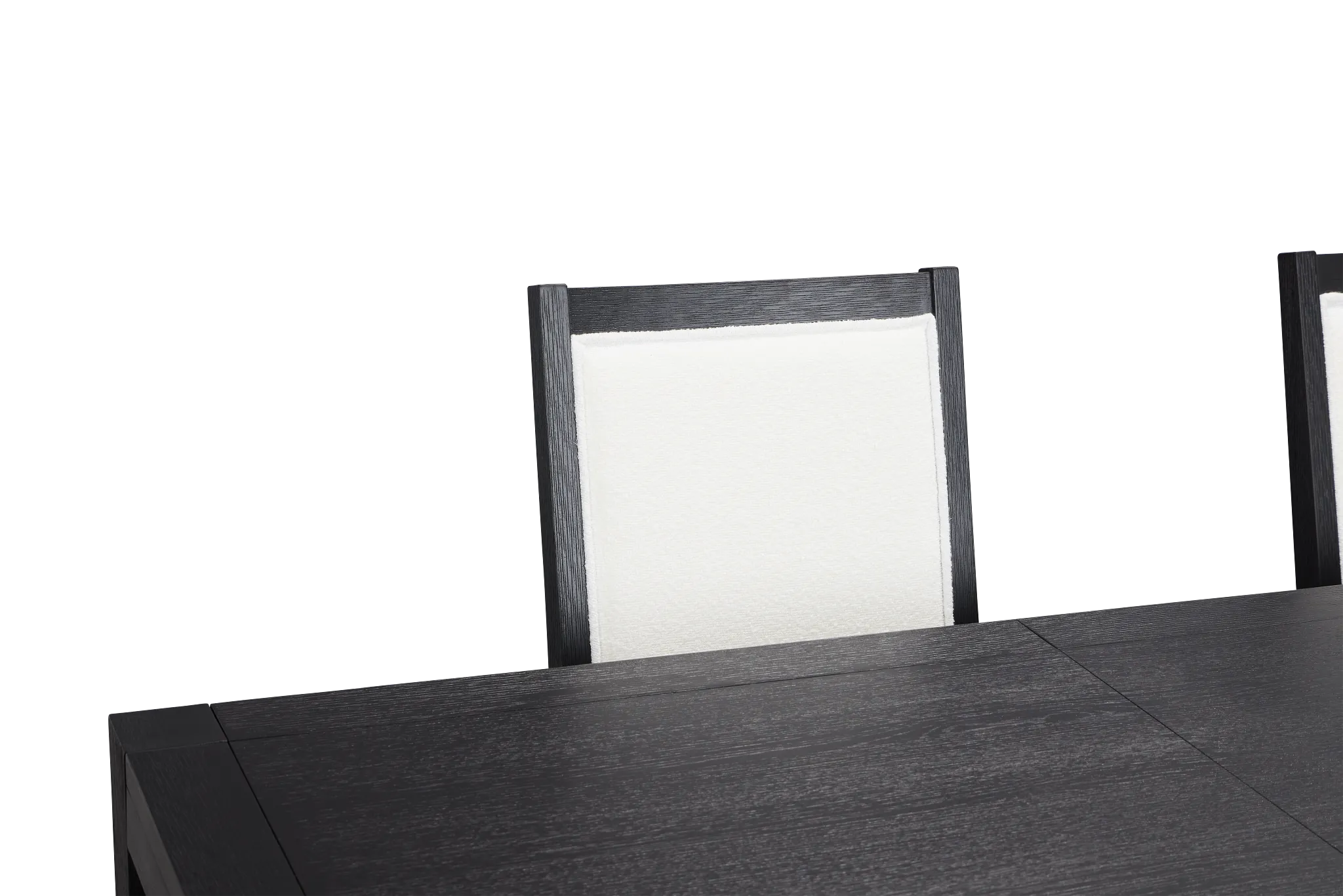 Alden Black Rect Table, 4 Chairs & Bench