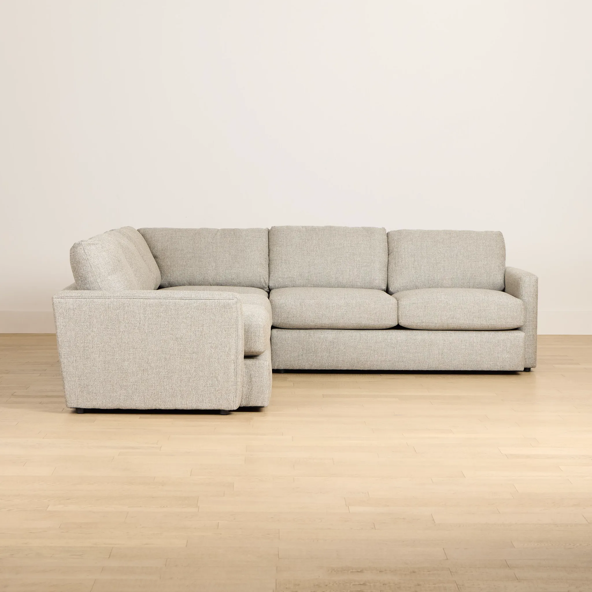 Maxwell Dark Gray Fabric Small Two-arm Sectional