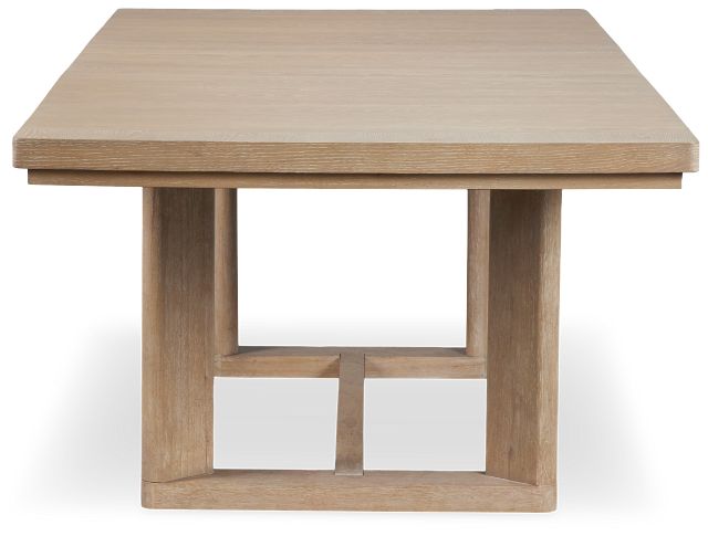 Alton Light Tone Rect Trestle Table