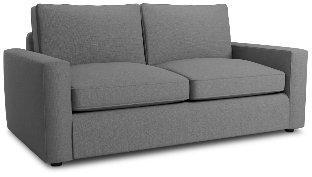 Siesta Suave Gray Fabric Sofa