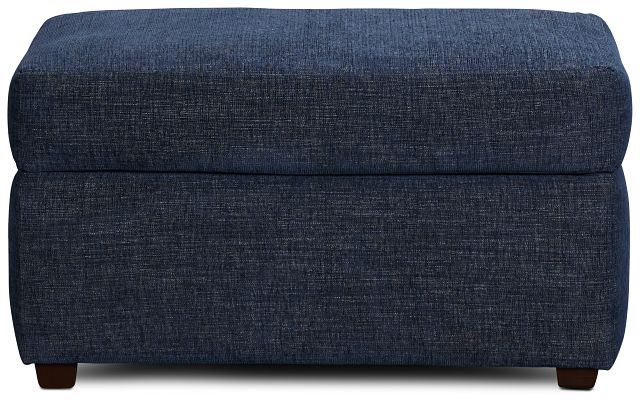 Davis Dark Blue Micro Ottoman