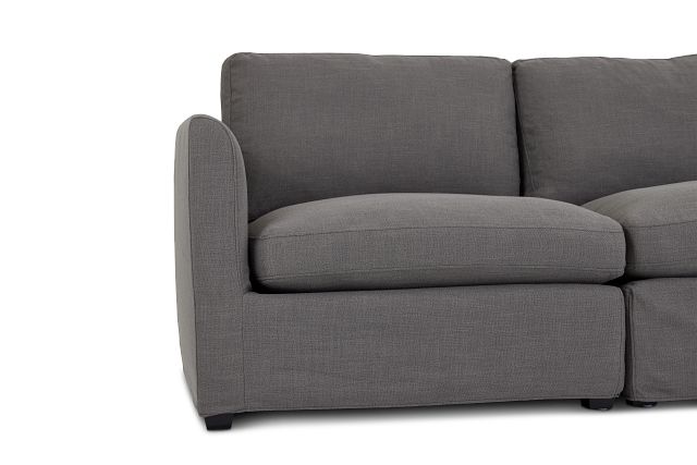 Willow Gray Fabric Large Two-arm Sectional