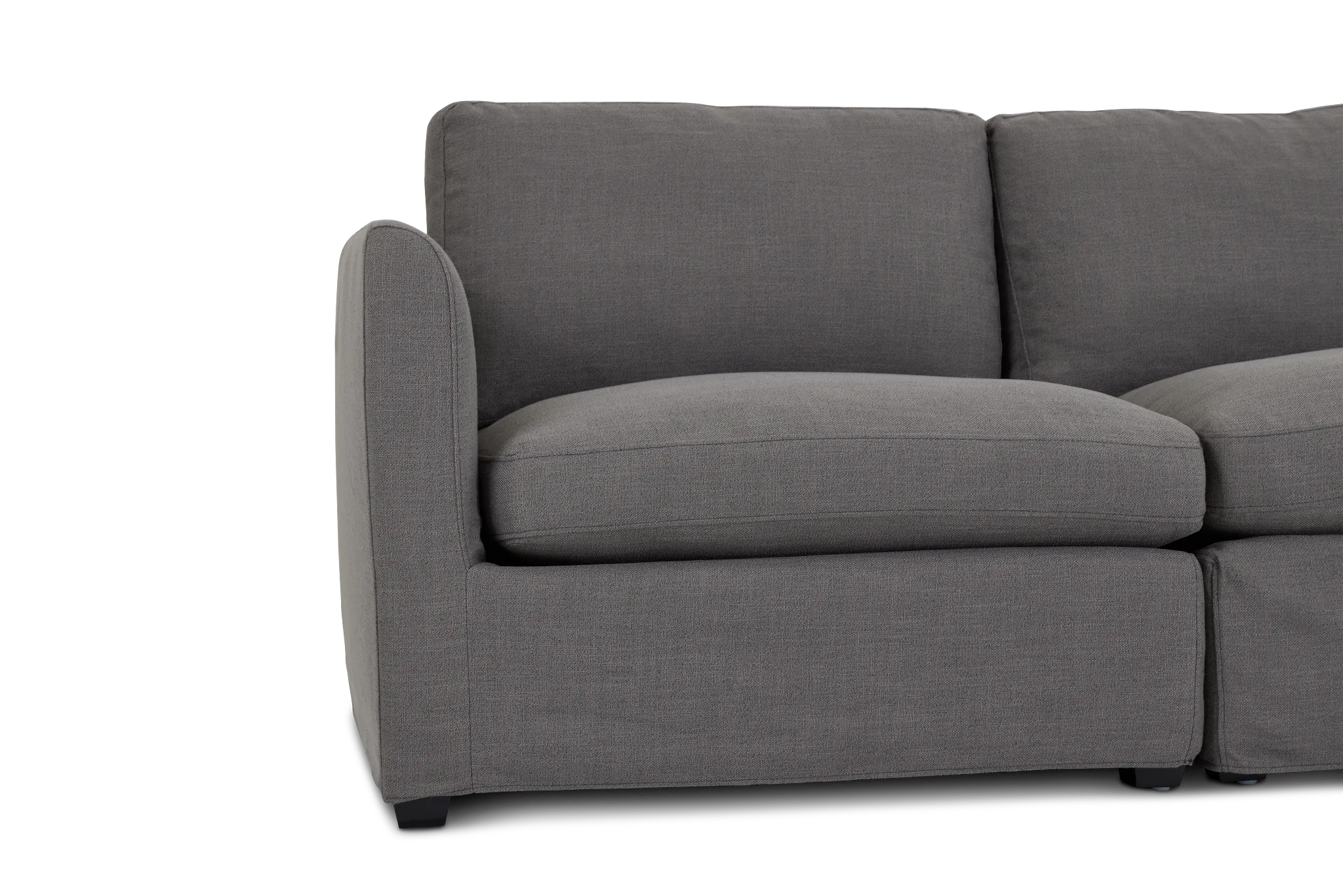 Willow Gray Fabric Large Two-arm Sectional